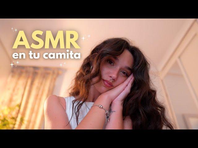 ASMR en tu camita | Atención personal, toco tu carita & EAR MASSAGE