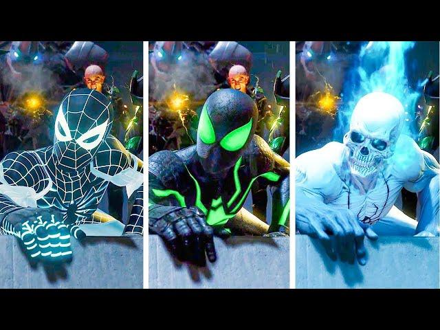 Marvel's Spider-Man Remastered - Spider-Man Vs Sinister Six Scene With Every Suits