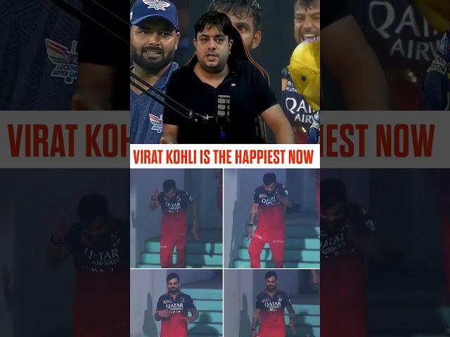 Virat Kohli so happy #viratkohli #shortsfeed #rcb #rcbvslsg #ipl2025