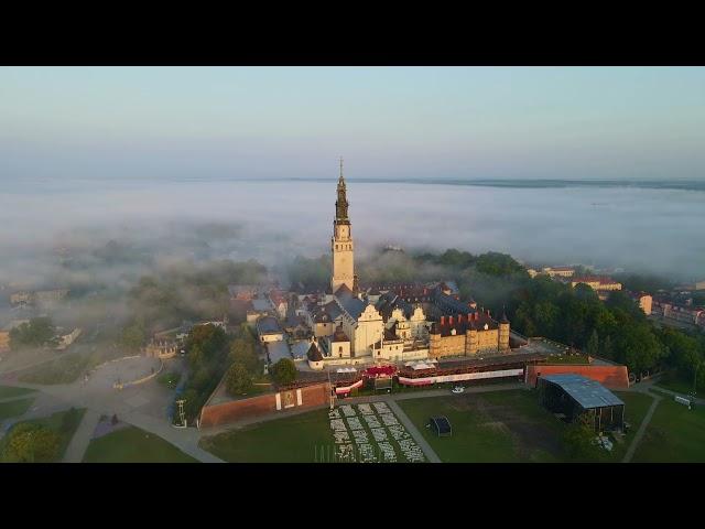 Jasna Góra we mgle z drona | Częstochowa z lotu ptaka | DJI | Drone