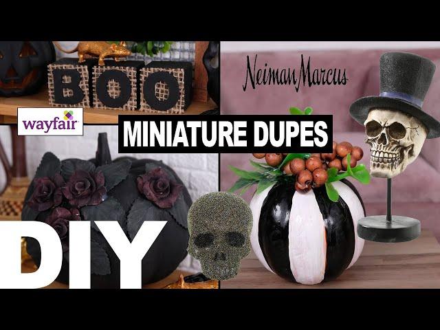 Miniature Dollhouse Dupes for Halloween in One Sixth Scale