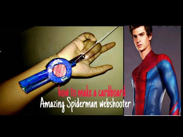 How to make Spider Man web shooter with cardboard. The Amazing Spiderman web shooter. In hindi.