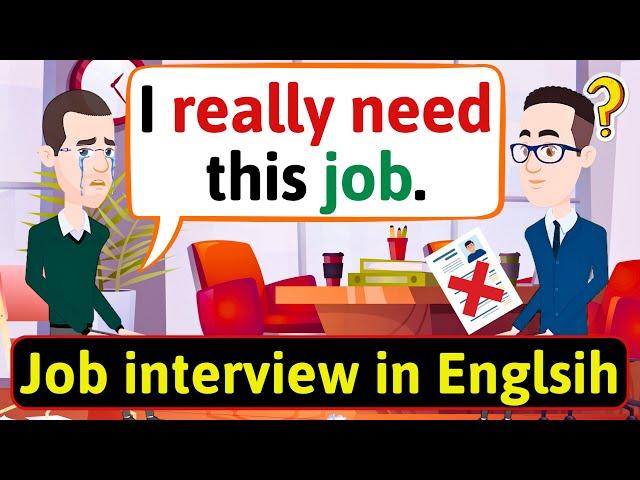 Job interview in English - English Conversation Practice - Improve English Speaking Skills