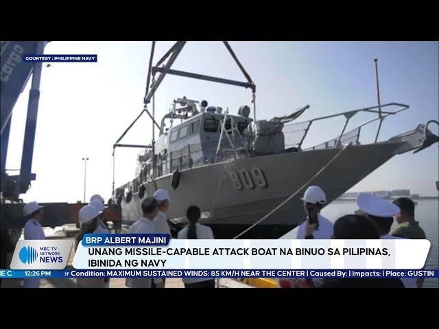 Unang missile-capable attack boat na binuo sa Pilipinas, ibinida ng Navy