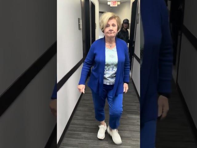 Marg dancing at 2 weeks after AR knee replacement