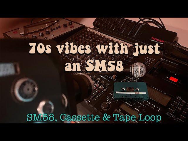 1970s Folk sound with an SM58 on Cassette // Tascam 688