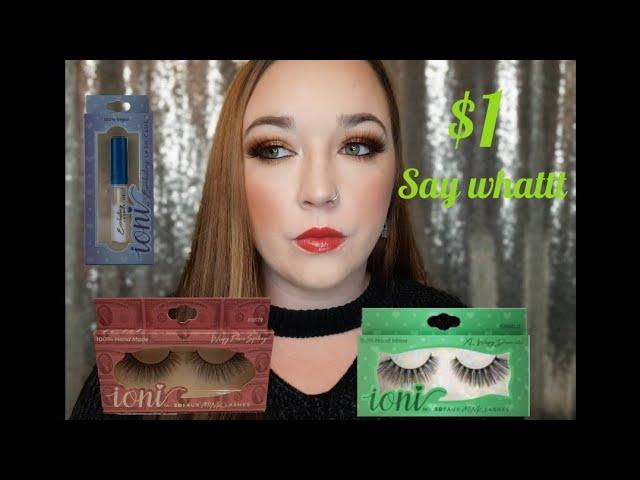 Dollar Tree Ioni Lashes & Glue | Review/Tutorial