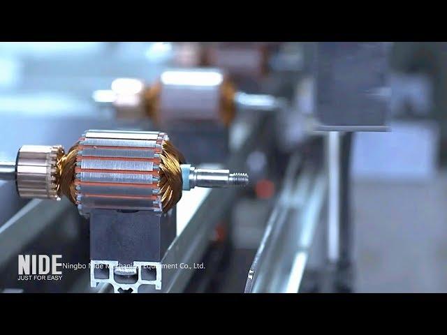 automatically  motor manufacturing - stator and armature production assembly line