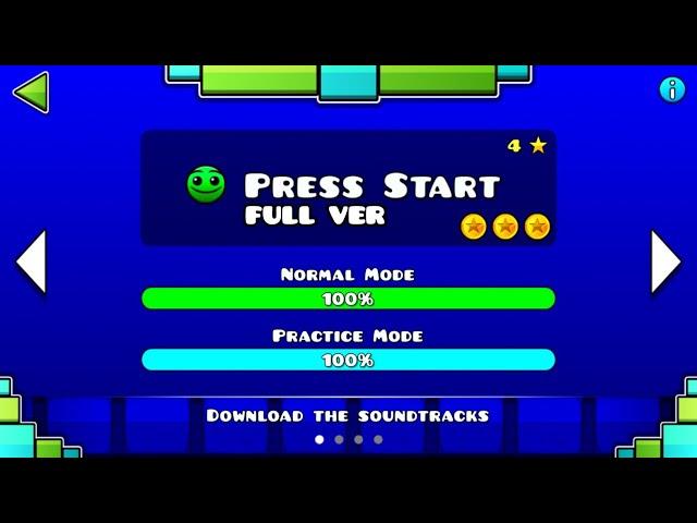 Geometry Dash SubZero - Press Start (FULL VER) All Coin /  Partition