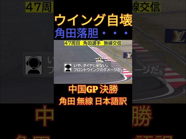 角田のウイングが突如破損・・・中国GP 角田裕毅 チームラジオ 日本語訳！  【eruzu F1 情報局】 #F1 #formula1 #角田裕毅