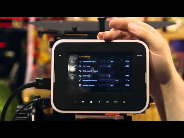 Blackmagic Digital Cinema Camera Interface Walkthrough :: Adorama TV @ NAB 2012