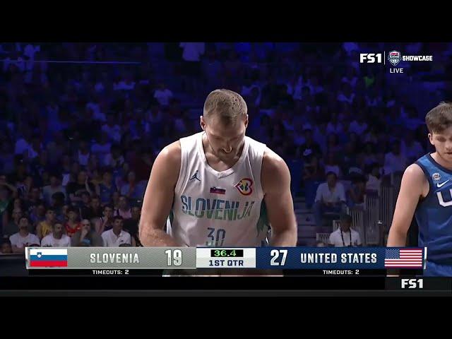 Slovenia vs USA Full Game Highlights | FIBA World Cup Preparation Game |