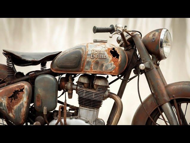 Restoration Rusty Old Motorcycle | Old Bullet Full Restoration | Royal Enfield Restored 