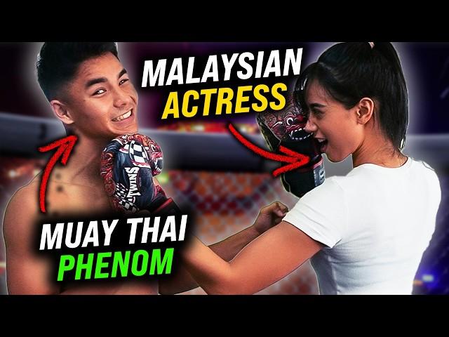 Teen Muay Thai PRODIGY vs. Malaysian ACTRESS | Johan Ghazali's INSANE Routine