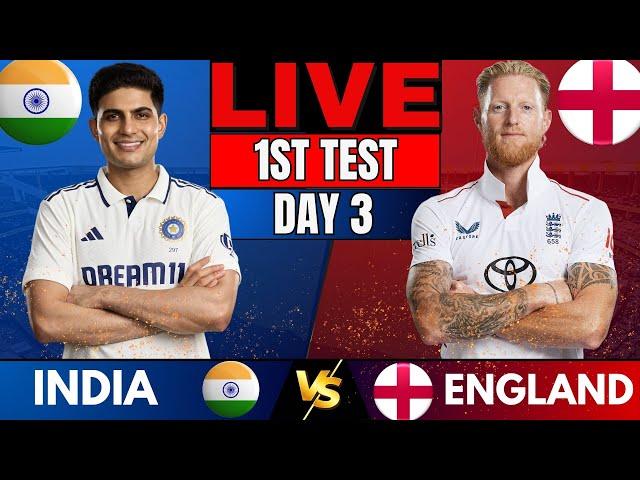 IND vs ENG Test: India vs England 1st Test Day 3 live | Live Score & Commentary, 1st session