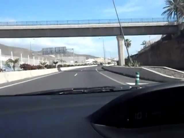 Tenerife - Driving the Car to The Airport Reina Sofia