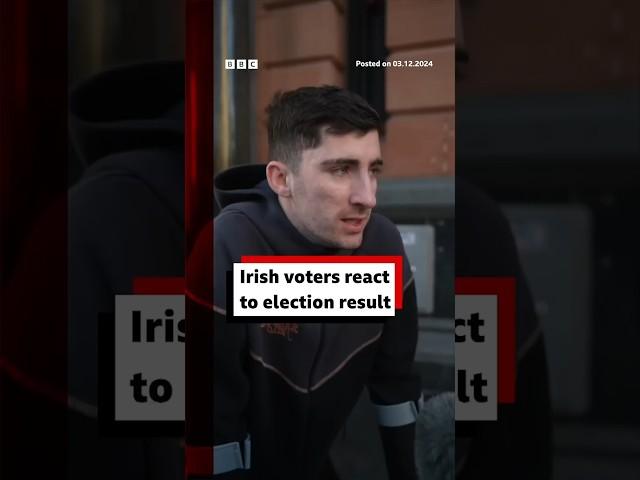 Irish voters react to election result. #Ireland #BBCNews
