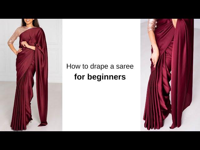 Saree drape for beginners | lakshmi saree draping | saree draping for varamahalakshmi | Tia Bhuva