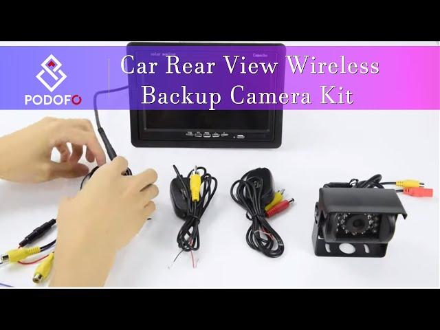 Car Rear View Wireless Backup Camera Kit + 7" TFT LCD Monitor(R0009) reversing camera connection