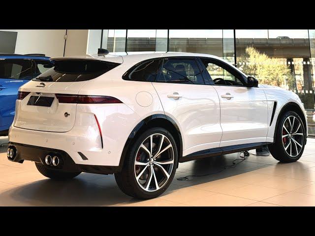 2024 Jaguar F-Pace SVR 575 Edition in Ostuni Pearl White | Interior and Exterior Review [4K] HDR