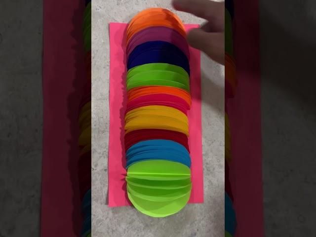 #Happy Diwali#how to make super pretty rainbow lantern#rainbow lamp #origami craft#colourful lantern