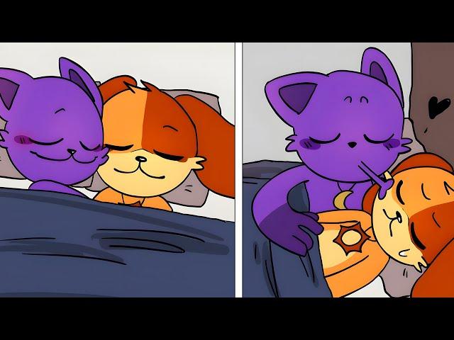 CatNap and DogDay A Peaceful Night | Poppy Playtime Chapter 3 | Comic Dub