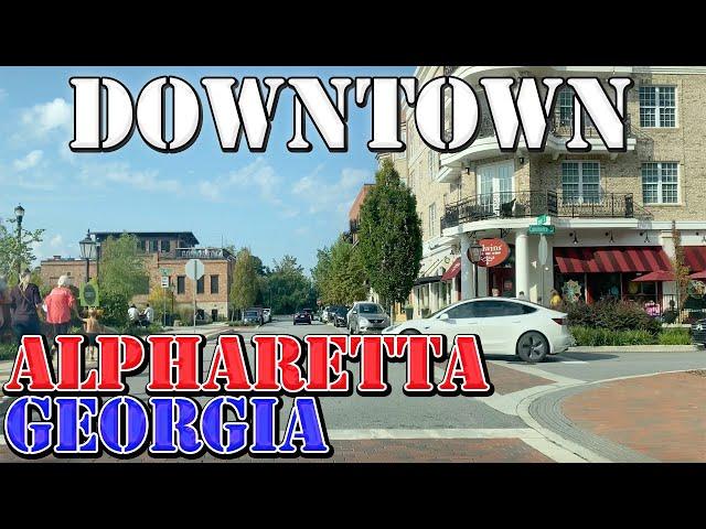 Alpharetta - Georgia - 4K Downtown Drive