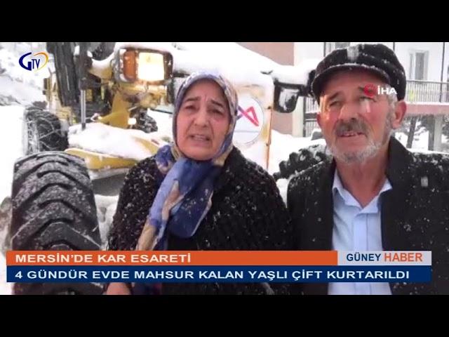 TARSUS’TA 4 GÜNDÜR EVDE MAHSUR KALAN YAŞLI ÇİFT KURTARILDI