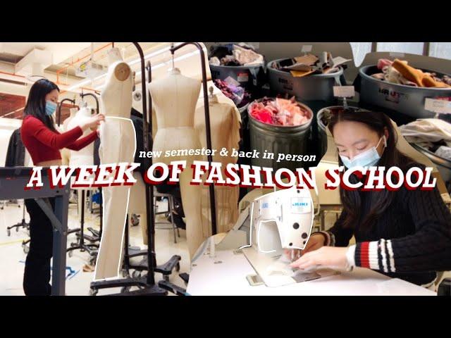 a week in my life at fashion school | NYC fashion student, Parsons art school vlog