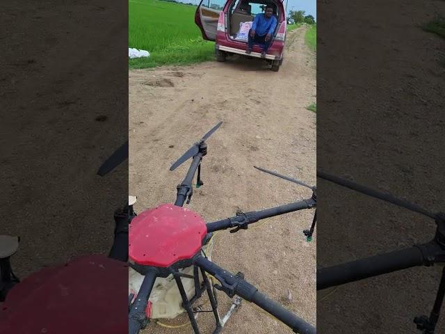 Agri Drone sprayer closeup