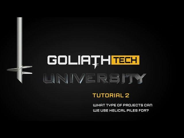 TUTORIAL #2 :  What types of projects can we use helical piles for?