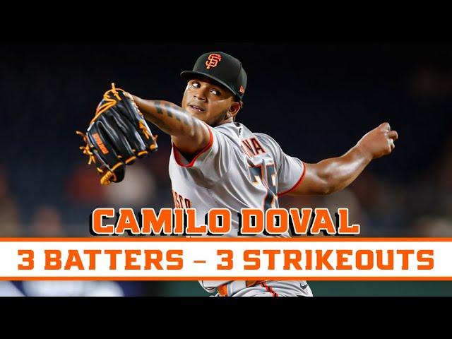 Camilo Doval DOMINATES vs Nationals, Strikes Out All Three Batters | Full Inning