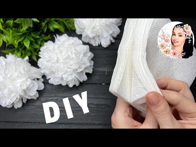 How to make Easy Tissue Paper Flowers  DIY Paper Craft Tutorial