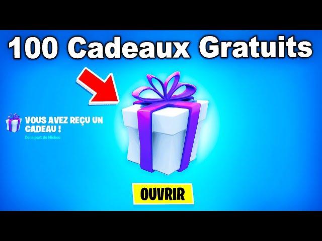 J'ai Obtenu 100 Cadeaux Fortnite GRATUITEMENT