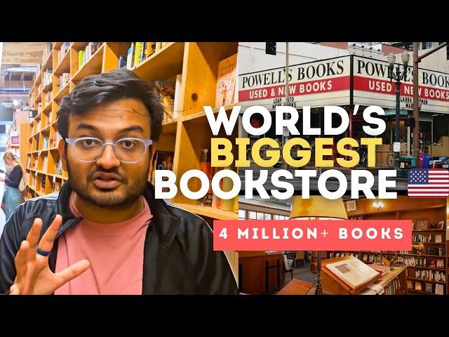 WORLD's BIGGEST INDEPENDENT BOOKSTORE in Portland, Oregon 