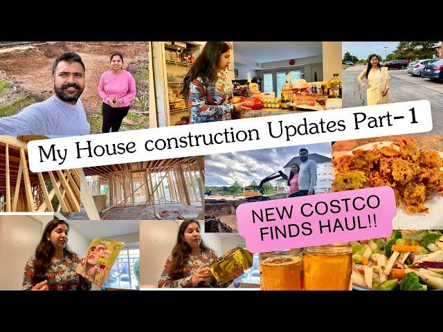 My NEW HouseCONSTRUCTION UPDATES/New COSTCO Finds Haul/Indian Mom Daily Busy Routine vlog USA