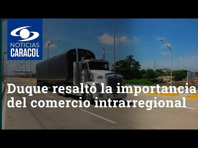 Iván Duque resaltó la importancia del comercio intrarregional en la cumbre del BID