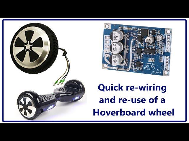 Quick rewire of a hoverboard wheel - $ave on your next robot project