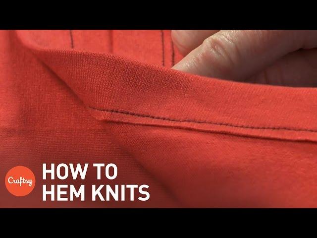 How to Hem Knit Fabric Without a Serger | Sewing Tutorial with Linda Lee