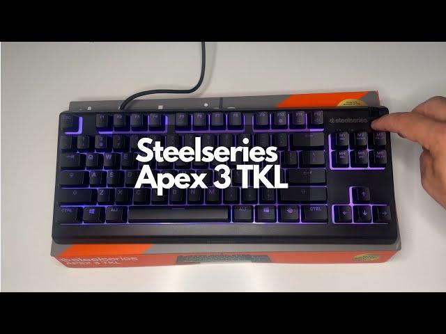 Unboxing Steelseries Apex 3 TKL keyboard