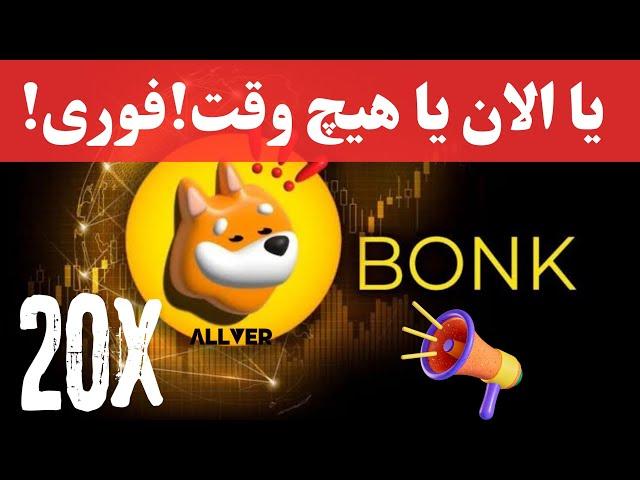 تحلیل فوری بونک bonk،یا الان یا هیچ وقت تصمیمتو بگیر