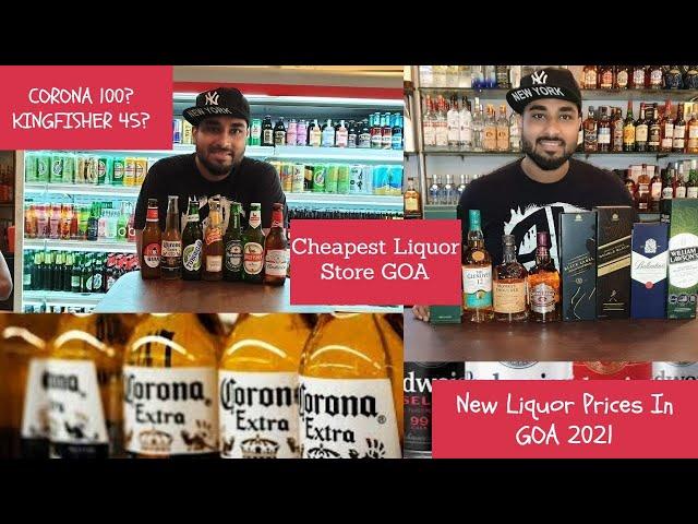 Surprising alcohol prices in Goa || Liquor price Goa 2021 || Fenny, Whiskey, Rum, Vodka, Wine, Beer