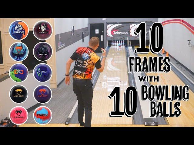 I Bowled 1 Game with 10 Different Bowling Balls | Andrew Anderson Bowling