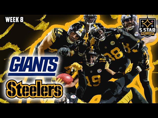 Calvin Austin & The Steelers Streak to 6-2! Giants vs Steelers Week 8 Highlights | 5 Star Matchup