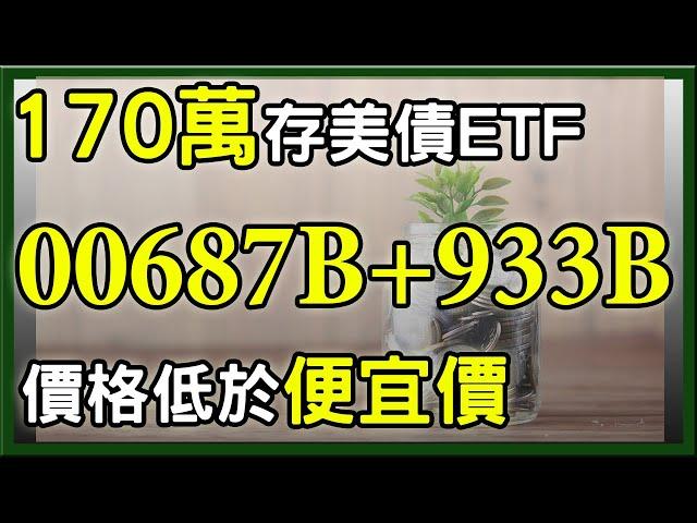 親身實驗投入170萬元存美債ETF，00687B、00933B，存債績效如何 ?