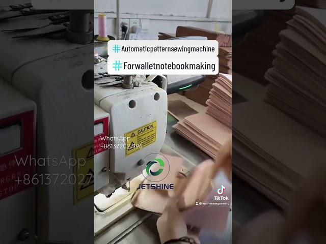 Automatic industrial wallet notebook handbag making sewing machine