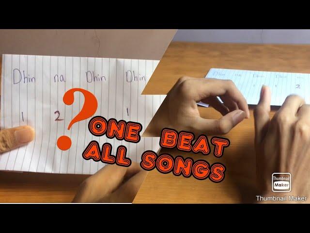 How to play any song on table | Beats on the table hindi songs | Easiest beats on table