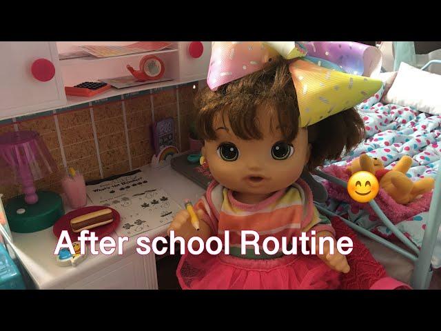 BABY ALIVE Mary's after school routine!