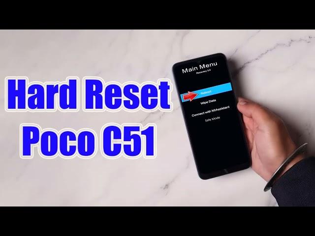 Hard Reset Poco C51 | Factory Reset Remove Pattern/Lock/Password (How to Guide)