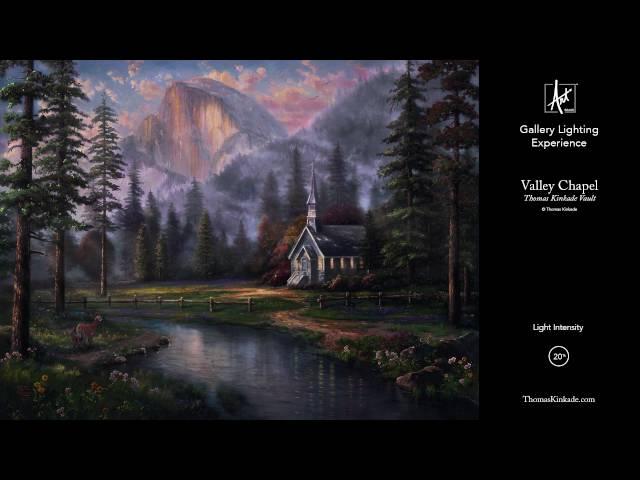 Valley Chapel from the Thomas Kinkade Vault | Gallery Lighting Experience